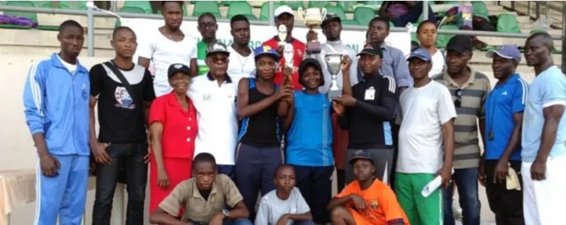 Members of Nigeria&rsquo;s archery community at a training camp