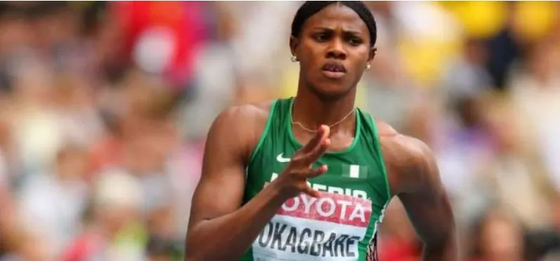 Blessing Okagbare in the long jump