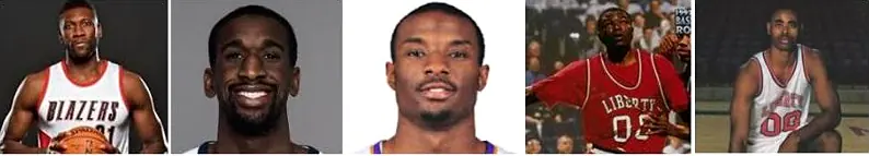 Montage of Nigerian basketball players
