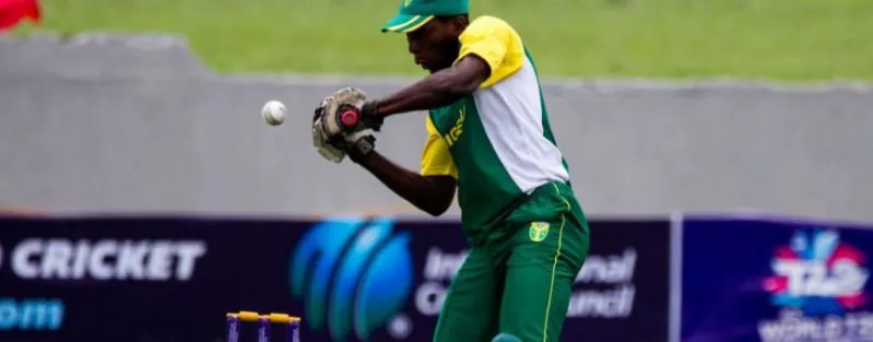 A Nigerian wicketkeeper at an ICC T20 World Cup qualifier