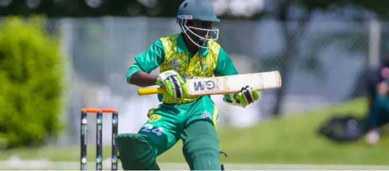A Nigerian batter at the crease
