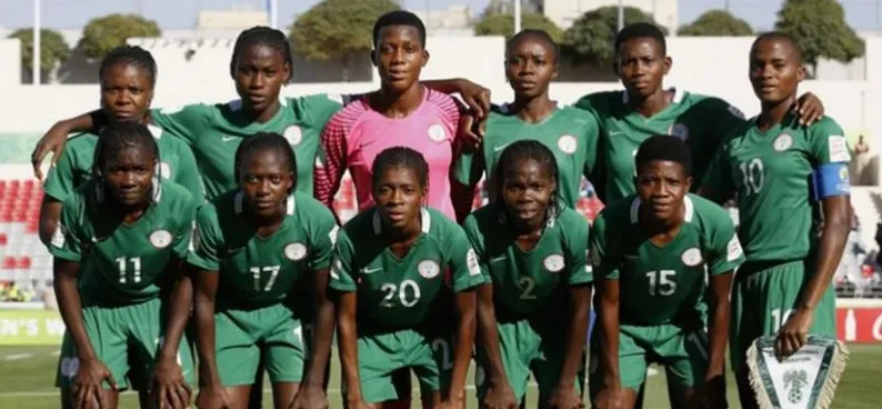 The Flamingos starting eleven in green