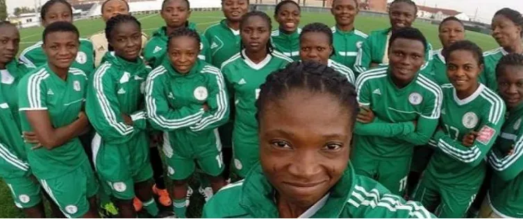 Nigeria&rsquo;s women&rsquo;s handball squad smiling together