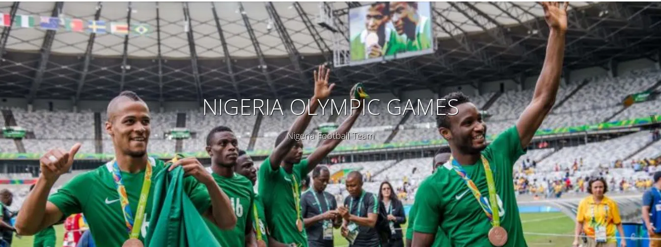Nigeria&rsquo;s footballers celebrating their Olympic bronze in Rio 2016