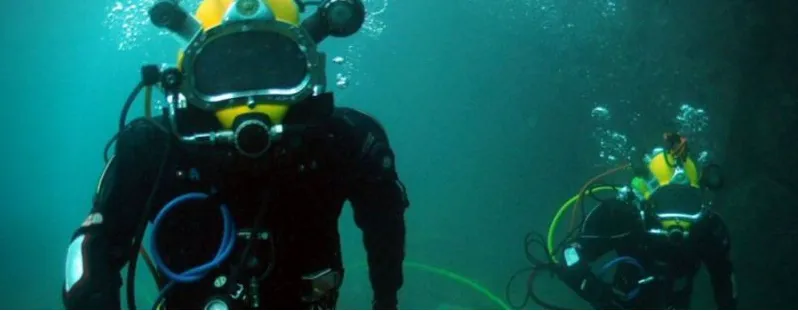 Divers underwater