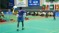 Badminton match at a Lagos State sports hall
